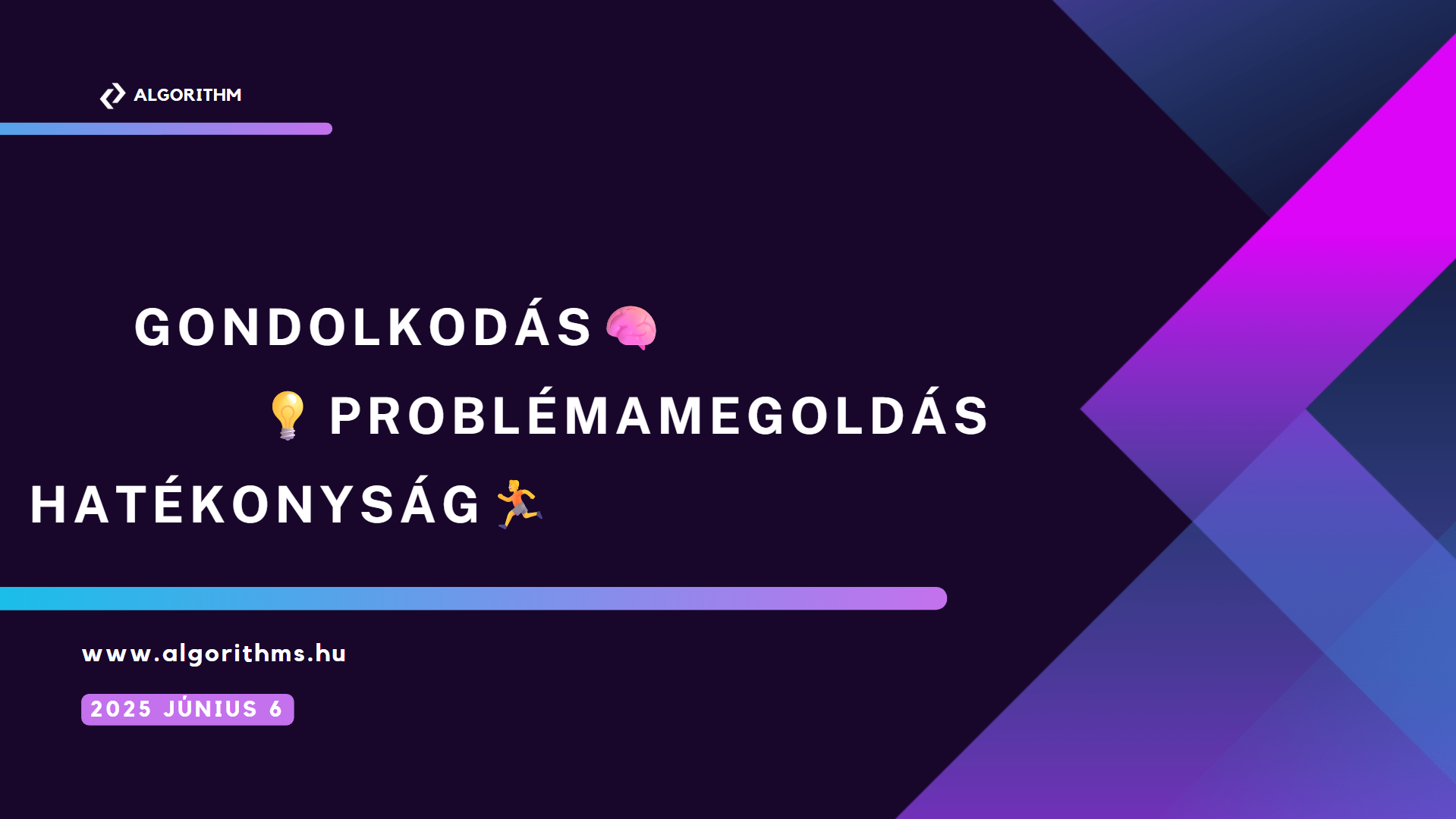 Algorithms, játékos tanulás
